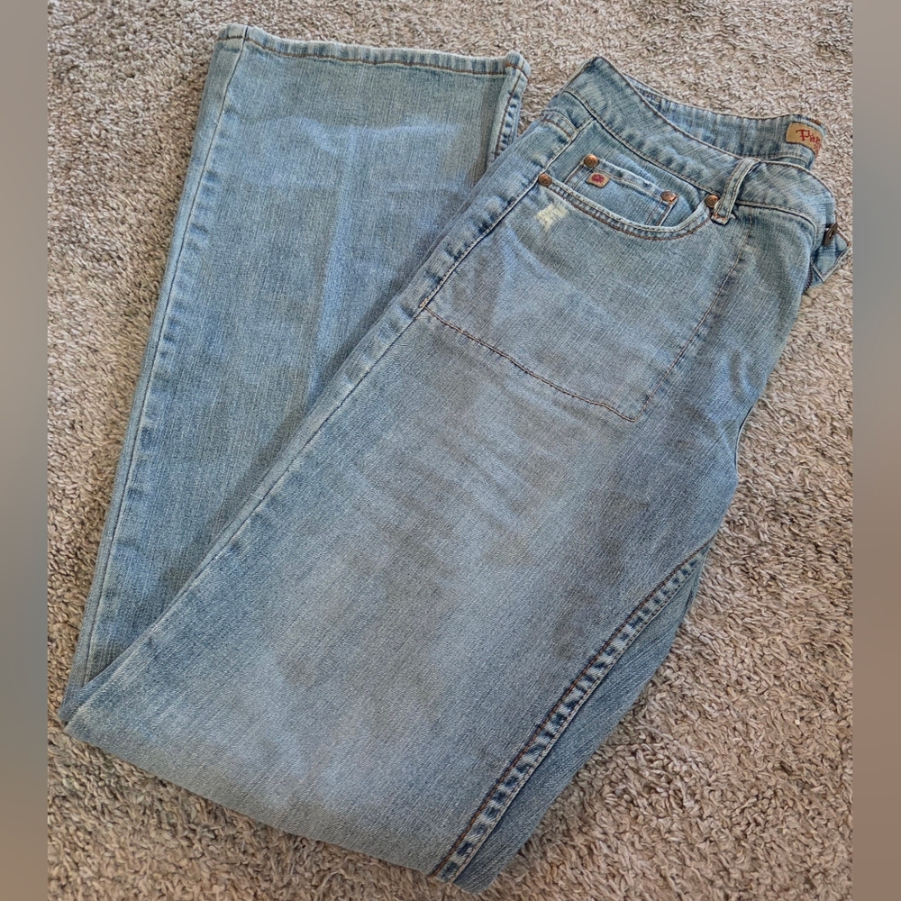 Vintage Paris Blues Light Wash Straight Leg Jeans